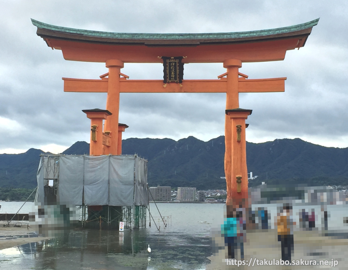 厳島神社で撮った写真