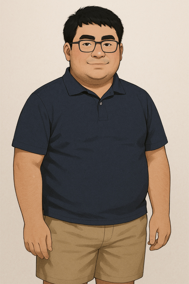 Copilot さんに描いてもらった僕の似顔絵イラスト