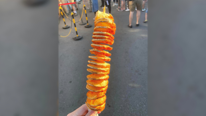 Richmond Night Market で食べたポテトの写真